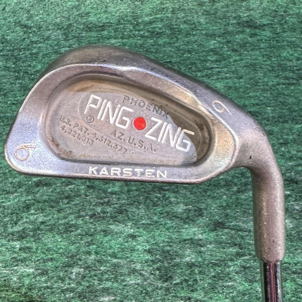 Ping Zing 6 Iron Red Dot KT-M Stiff Steel RH Karsten USA Vintage